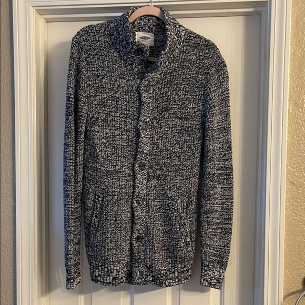 Old Navy navy and white colors Knit Cardigan, size M